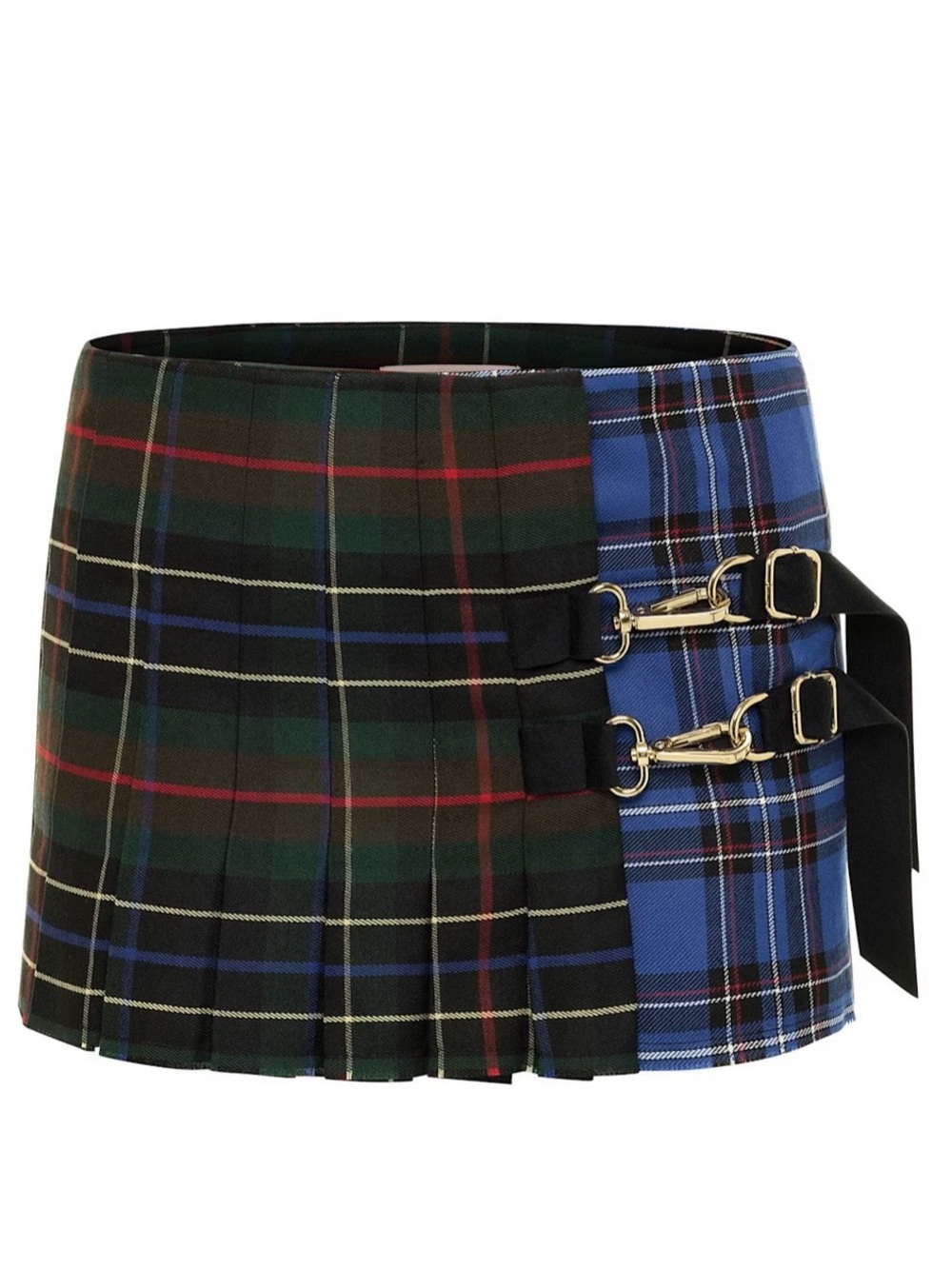 Jack Green Tartan Mini Skirt (Unisex)